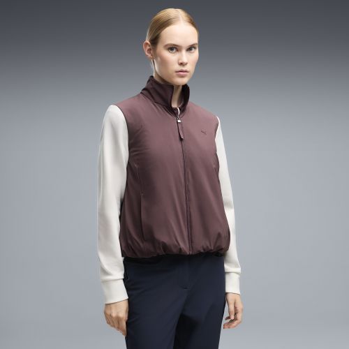 CLOUDSPUN Fleece Hybrid Golf Jacket Women in Brown | Size Large - PUMA - Modalova