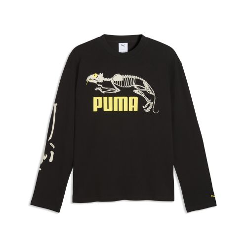 Graphic Skeleton Long Sleeve T-Shirt Men in | Size Medium - PUMA - Modalova