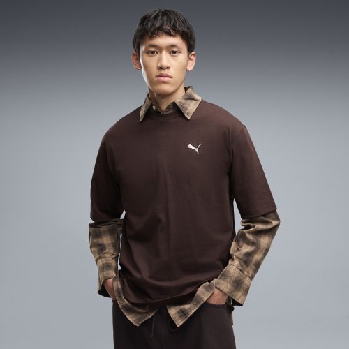 Essentials Boxy Relaxed T-Shirt Men in Brown | Size Large - PUMA - Modalova
