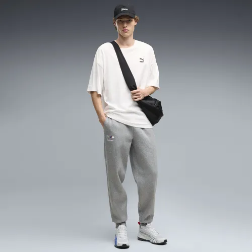 BMW M Motorsport Essentials Fleece Pants Men in Gray () | Size Small - PUMA - Modalova