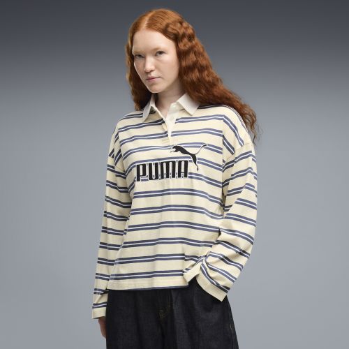 Essentials Elevated No.1 Logo Oversized Rugby Polo Women in Yellow | Size Large - PUMA - Modalova