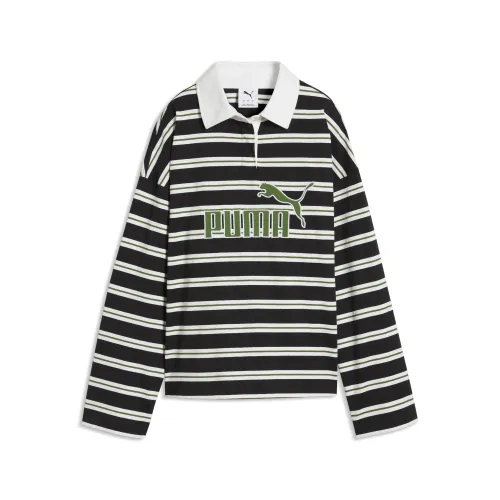 Essentials Elevated No.1 Logo Oversized Rugby Polo Women in (/) | Size Large - PUMA - Modalova