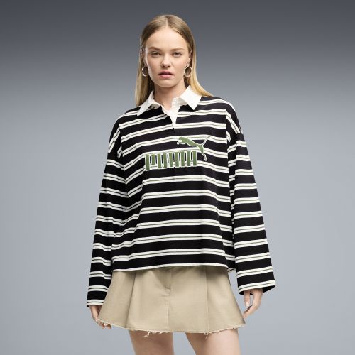 Polo da rugby oversize con logo Essentials Elevated No.1 da donna, Accessori, Nero, S - PUMA - Modalova