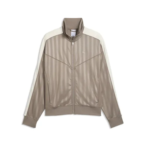 T7 Track Jacket Men in Beige () | Size Large - PUMA - Modalova