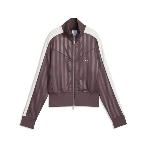 T7 Track Jacket Women in Brown () | Size Large - PUMA - Modalova
