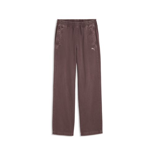 FUTURE..ARCHIVE Relaxed Washed Twill Track Pants Unisex in Brown | Size Large - PUMA - Modalova