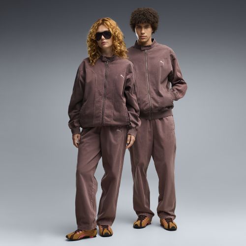 FUTURE..ARCHIVE Relaxed Washed Twill Track Pants Unisex in Brown | Size Large - PUMA - Modalova