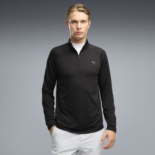 Giacca da golf con zip corta Pure Grid da uomo, Abbigliamento, Nero, M - PUMA - Modalova
