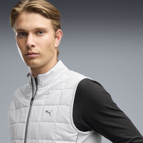 Gilet da golf in pile CLOUDSPUN da uomo, Abbigliamento, Grigio, S - PUMA - Modalova