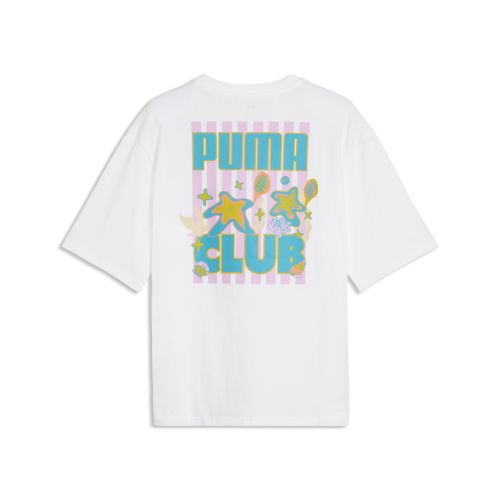 Camiseta estampada Wardrobe Essentials Boxy Beach Club para hombre, Accesoiros, Blanco, S - PUMA - Modalova