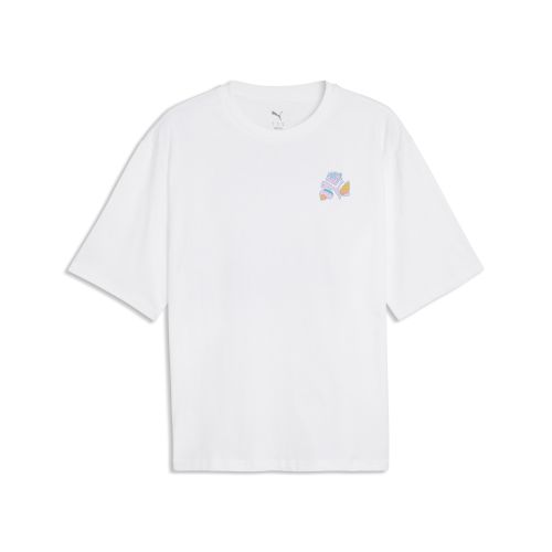Camiseta estampada Wardrobe Essentials Boxy Beach Club para hombre, Accesoiros, Blanco, S - PUMA - Modalova