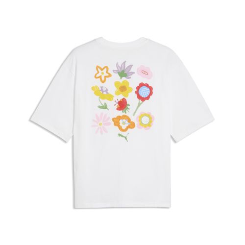 Camiseta estampada Wardrobe Essentials Boxy Florals para hombre, Accesoiros, Blanco, XS - PUMA - Modalova