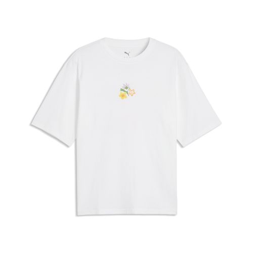 Camiseta estampada Wardrobe Essentials Boxy Florals para hombre, Accesoiros, Blanco, XS - PUMA - Modalova