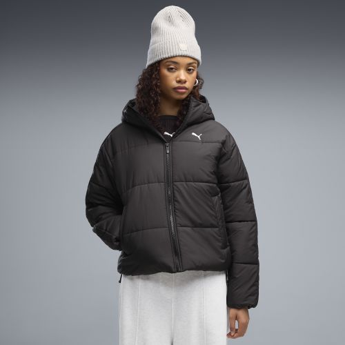 Chaqueta acolchada con capucha Essentials de corte holgado para mujer, Ropa, Negro, S - PUMA - Modalova