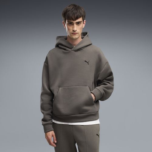 Essentials Heavy Fleece Boxy Hoodie Oversized Men in Beige | Size Large - PUMA - Modalova