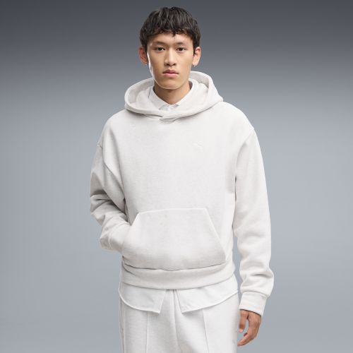 Essentials Heavy Fleece Boxy Hoodie Oversized Men in White | Size Large - PUMA - Modalova