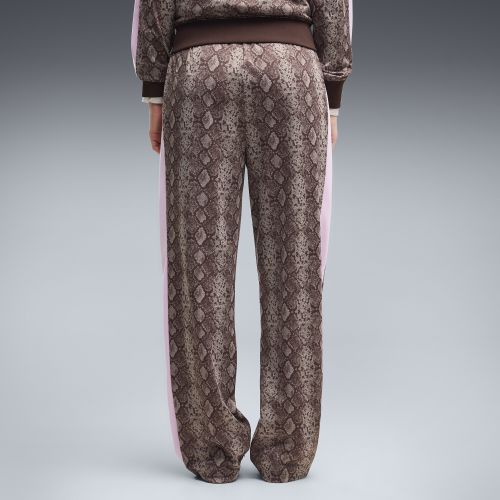 Pantalones rectos T7 con estampado de serpiente para mujer, Ropa, Marrón, S - PUMA - Modalova