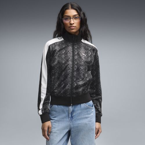 Chaqueta de chándal corta T7 con estampado de serpiente para mujer, Ropa, Negro, S - PUMA - Modalova