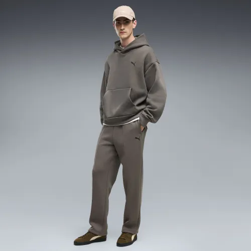 Essentials Heavy Fleece Relaxed Sweatpants Men in Beige () | Size Small - PUMA - Modalova