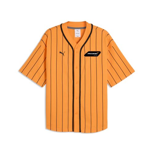 McLAREN RACING Oversized Baseball Jersey Men in Orange () | Size Large - PUMA - Modalova
