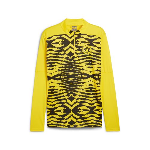 Maglia pre-partita con zip a un quarto Borussia Dortmund da uomo, Accessori, Giallo, XS - PUMA - Modalova
