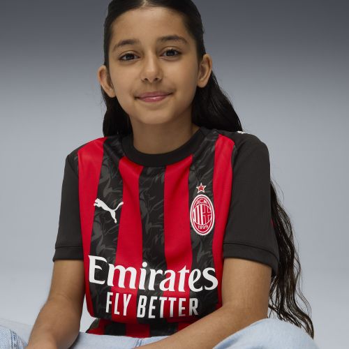 Maglia gara Home AC Milan 25/26 per ragazzi, Abbigliamento, Rosso, 5-6Y - PUMA - Modalova