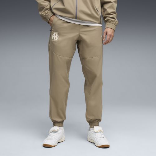 Pantaloni in tessuto Olympique de Marseille TECH da uomo, Accessori, Marrone, S - PUMA - Modalova