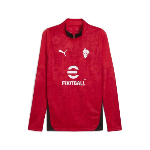 Maglia da allenamento con zip corta AC Milan 25/26 da uomo, Accessori, Rosso, XS - PUMA - Modalova