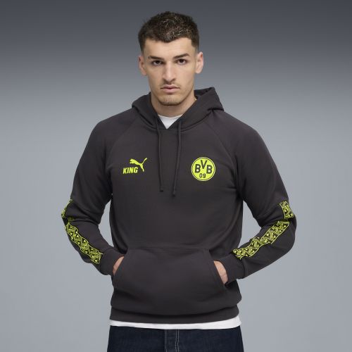 Felpa con cappuccio Borussia Dortmund KING da uomo, Accessori, Grigio, XXS - PUMA - Modalova