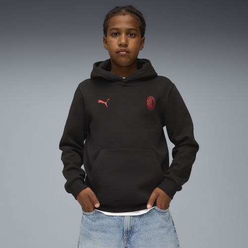 Felpa con cappuccio AC Milan FtblEssentials per ragazzi, Abbigliamento, Nero, 5-6Y - PUMA - Modalova