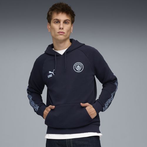 Felpa con cappuccio Manchester City KING da uomo, Accessori, Blu, XXS - PUMA - Modalova