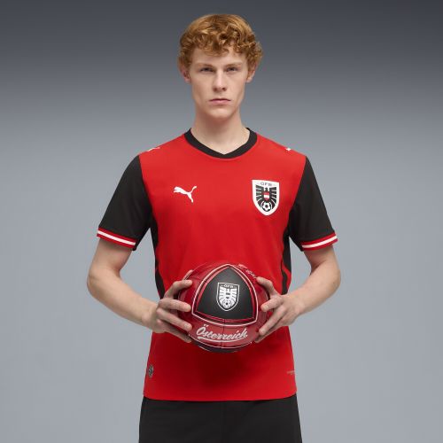 Maglia Home Austria Authentic 2026 da uomo, Accessori, Rosso, S - PUMA - Modalova