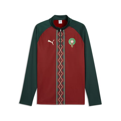 Maglia da riscaldamento con zip Marocco da uomo, Accessori, Rosso, S - PUMA - Modalova
