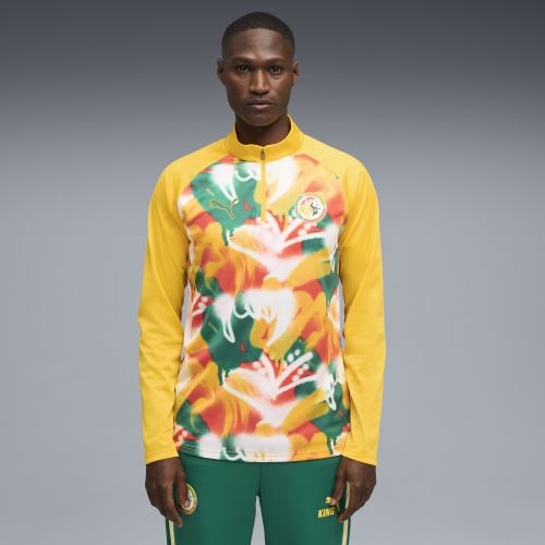 Maglia da riscaldamento con zip Senegal da uomo, Accessori, Giallo, S - PUMA - Modalova