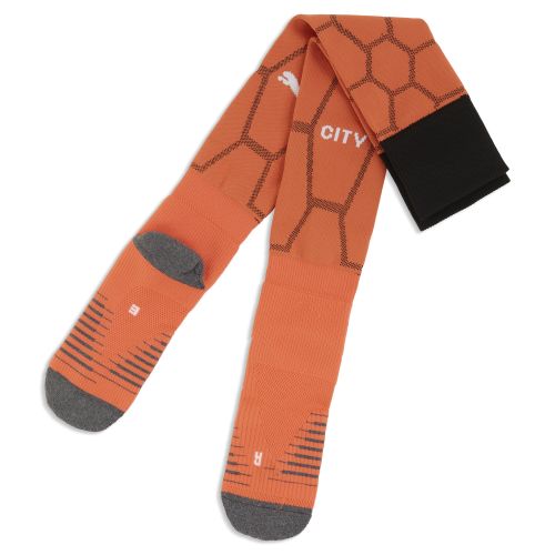 Manchester City Graphic Goalkeeper Socks Men in Orange | Size 12-14 - PUMA - Modalova
