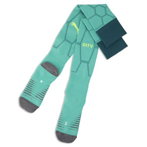 Manchester City Graphic Goalkeeper Socks Men in Green | Size 12-14 - PUMA - Modalova