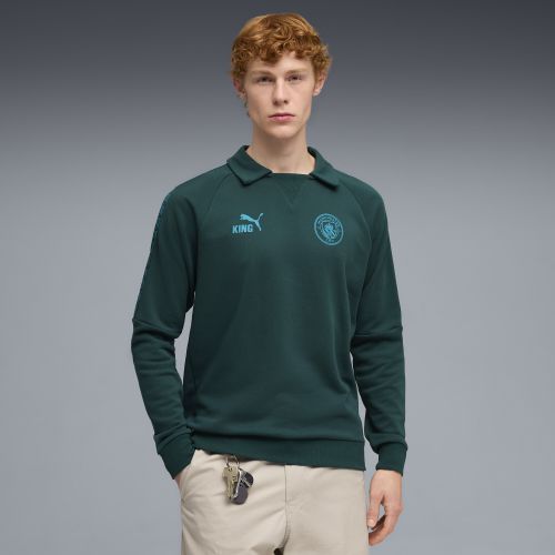 Manchester City KING Drill Crew Sweatshirt Men in Green | Size Large - PUMA - Modalova