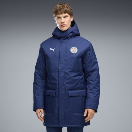 Manchester City Full-Zip Winter Training Jacket Men in Blue | Size 3XL - PUMA - Modalova