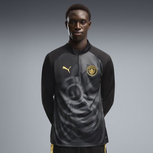Manchester City Quarter-Zip Warmup Top Men in | Size Medium - PUMA - Modalova