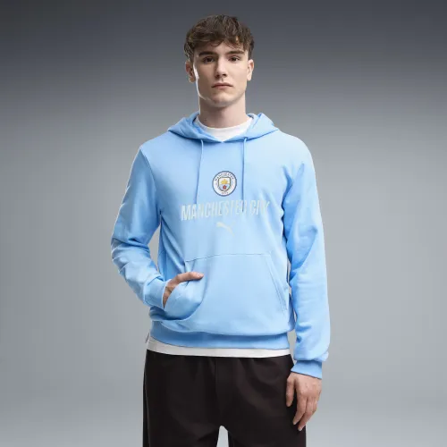 Manchester City ftblCulture Hoodie Men in Blue (/) | Size Large - PUMA - Modalova