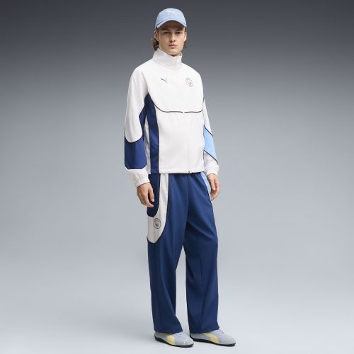 Manchester City TECH-X Relaxed Track Pants Men in Blue | Size Large - PUMA - Modalova
