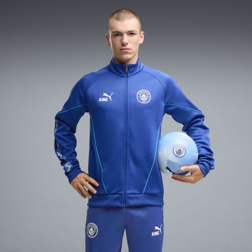 Manchester City KING Anthem Track Jacket Men in Blue | Size Large - PUMA - Modalova