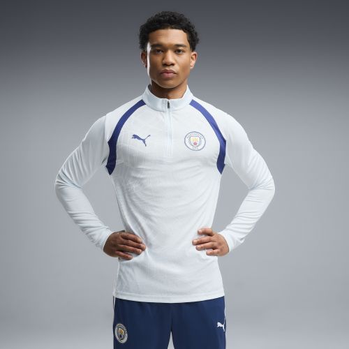 Top da training Manchester City con zip corta da uomo, Accessori, Blu, S - PUMA - Modalova