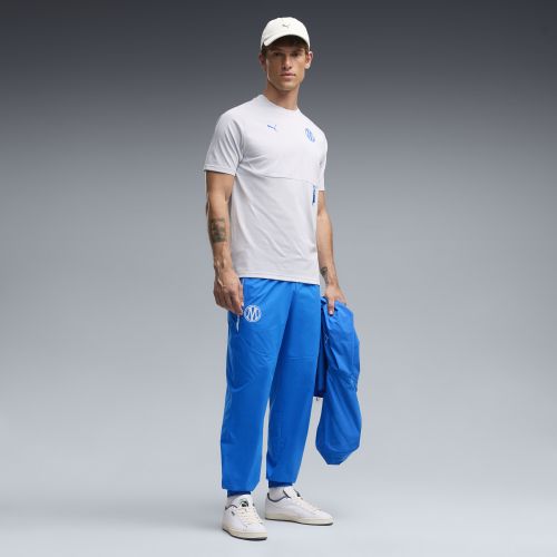 Pantaloni in tessuto Olympique de Marseille TECH da uomo, Accessori, Blu, S - PUMA - Modalova