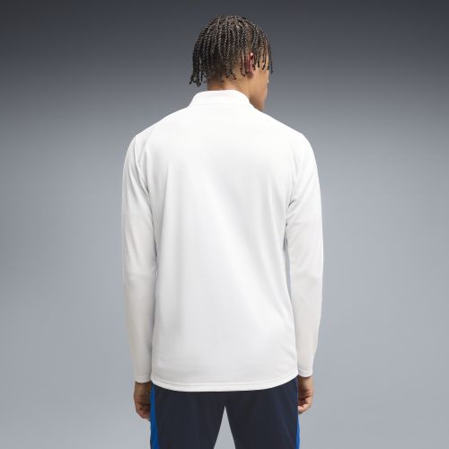 Camiseta de training Olympique de Marseille con cremallera de un cuarto para hombre, Accesoiros, Blanco, S - PUMA - Modalova