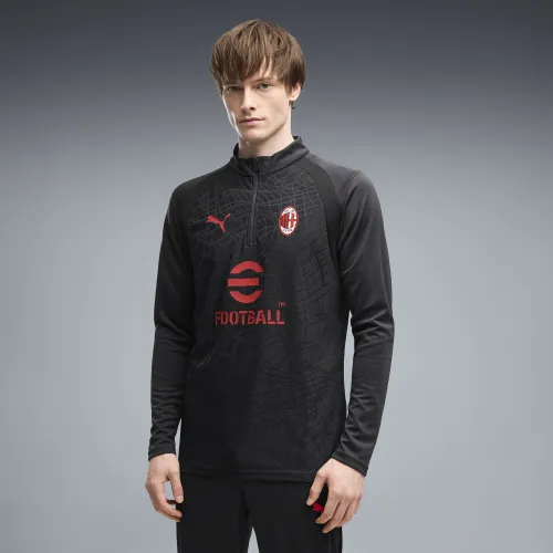 AC Milan Quarter-Zip Slim Training Top Men in Gray () | Size 3XL - PUMA - Modalova