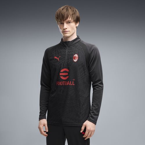 AC Milan Quarter-Zip Slim Training Top Men in Gray () | Size Large - PUMA - Modalova