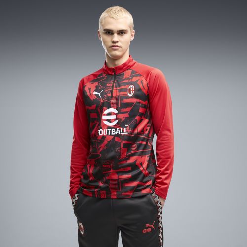 AC Milan Warmup Quarter-Zip Top Men in Red | Size 3XL - PUMA - Modalova