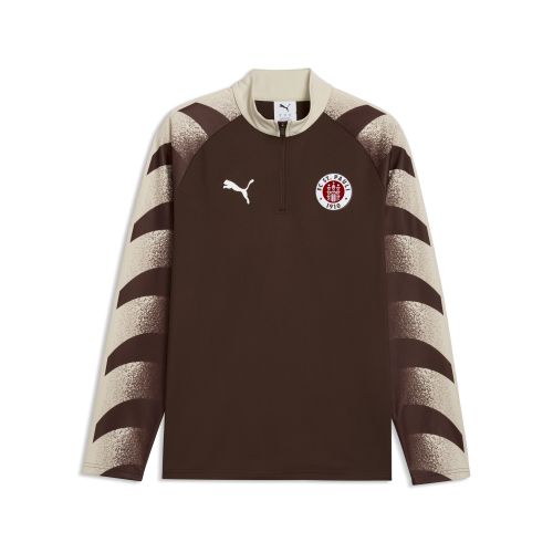 Top da riscaldamento con zip FC St. Pauli da uomo, Accessori, Marrone, S - PUMA - Modalova