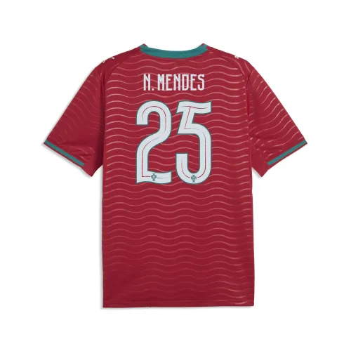 Portugal 2026 Home Jersey Men - N. Mendes #25 in Red | Size Large - PUMA - Modalova